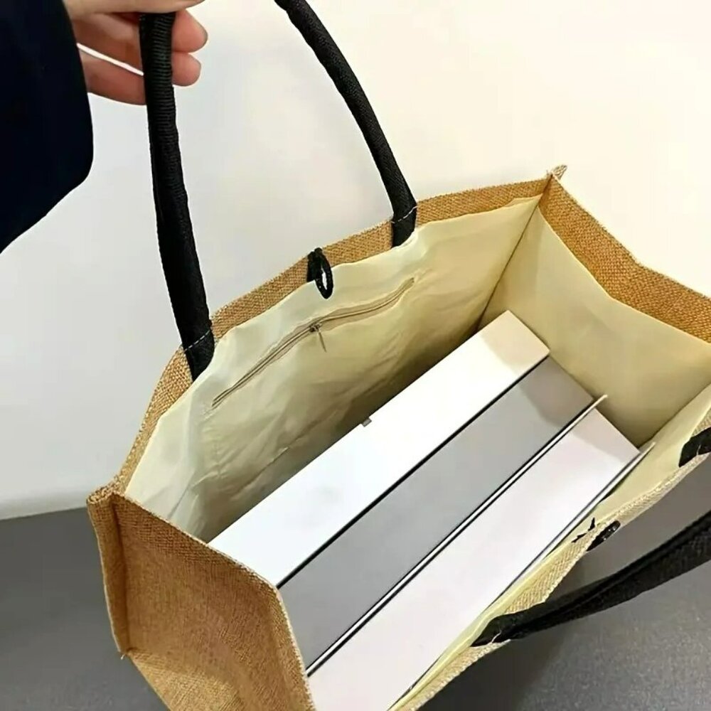 "Slay" Tote Bag with Inner Pocket & Zipper Clutch (SKU 0315) - Picture 5 of 6